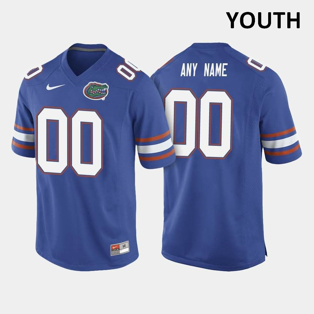 Youth NCAA Florida Gators Customize #00 Stitched Authentic Nike Royal Blue Elite College Football Jersey ZZS5265NP